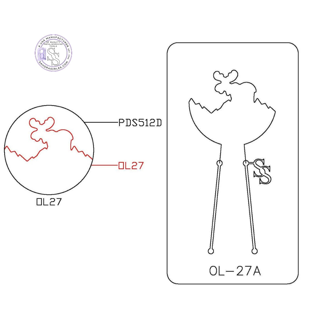 PANCAKE DIE OVERLAY-27 OL-27 MOOSE/ MOUNTAINS